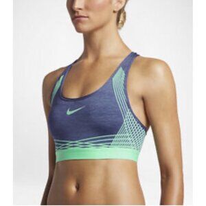 Nike Dri-FIT Womens Sports Bra Purple/Green Size S